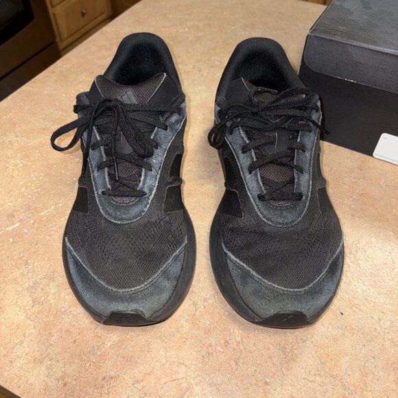 Mens Adidas Lightshift Running Athletic Shoes Suede Mesh 11.5 Black - Picture 14 of 16